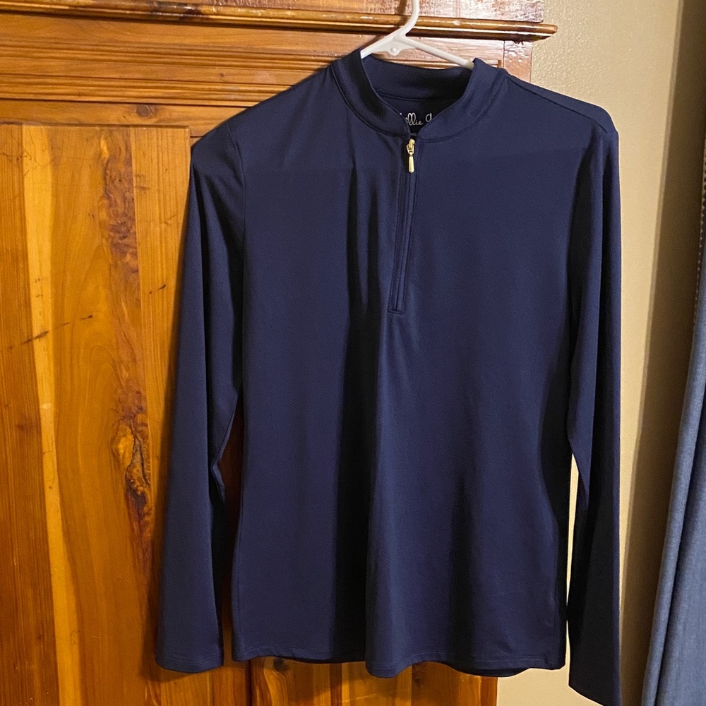 Navy Long Sleeve Women's Top